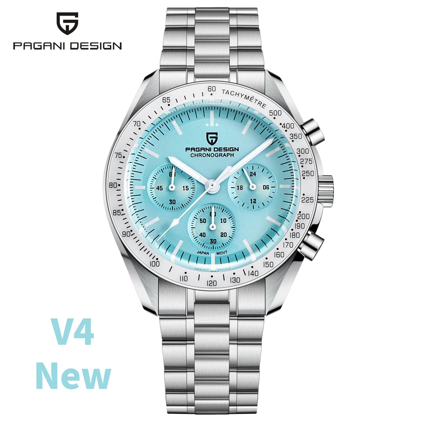 PAGANI DESIGN 2026 New V5 PD1701 Men's Watches Luxury Quartz Watch Men Sport Speed Chronograph AR Sapphire Glass 100M Waterproof