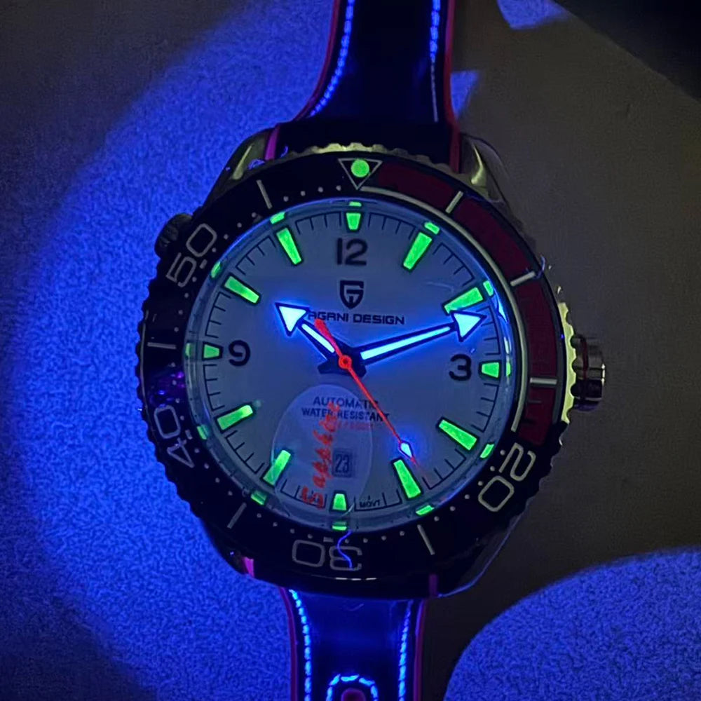 2026 New PAGANI DESIGN Diving Series Luxury 8215 Mechanical Automatic Watch Sapphire Glass 40MM Sports Leather Watches for Men